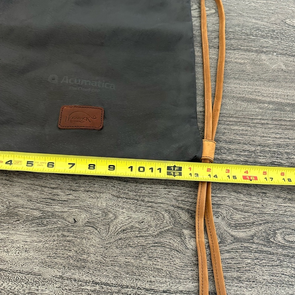 Hogsback Leather Co Drawstring Backpack - Picture 5 of 9